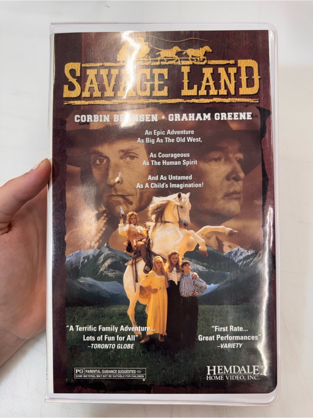 Savage Land (1994) VHS Western Adventure Corbin Bernsen Graham Greene Untested